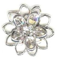 1 20mm Swarovski Crystal Beadable Flower Component